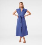 Alison Zip Utility Linen Midi Dress