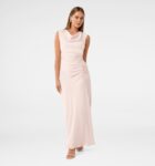 Ava Draped Satin Maxi Dress