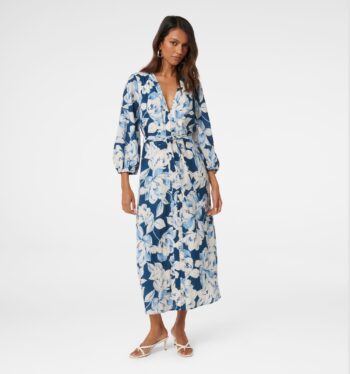 Brynn Petite Waist Tie Midi Dress