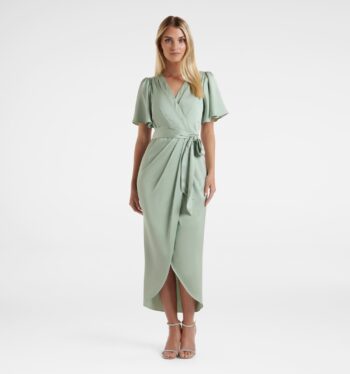 Carolina Satin Midi Dress