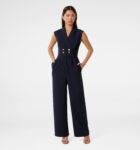 Jacey Sleeveless Tux Jumpsuit