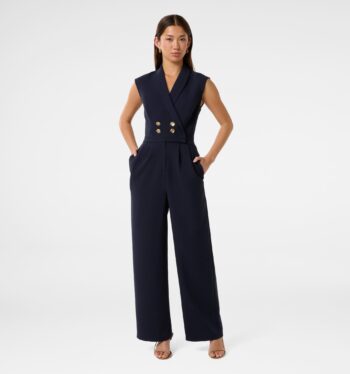 Jacey Sleeveless Tux Jumpsuit