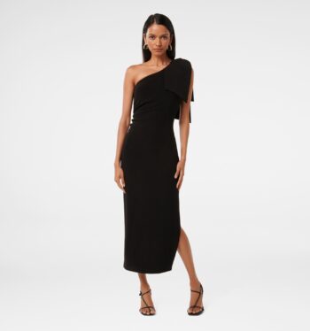 Jade Petite Bow Bodycon Midi Dress