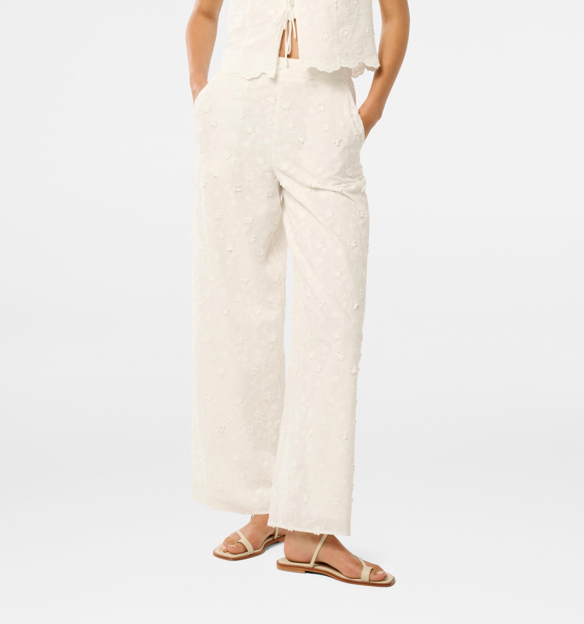 Daisy Broderie Wide Leg Pant