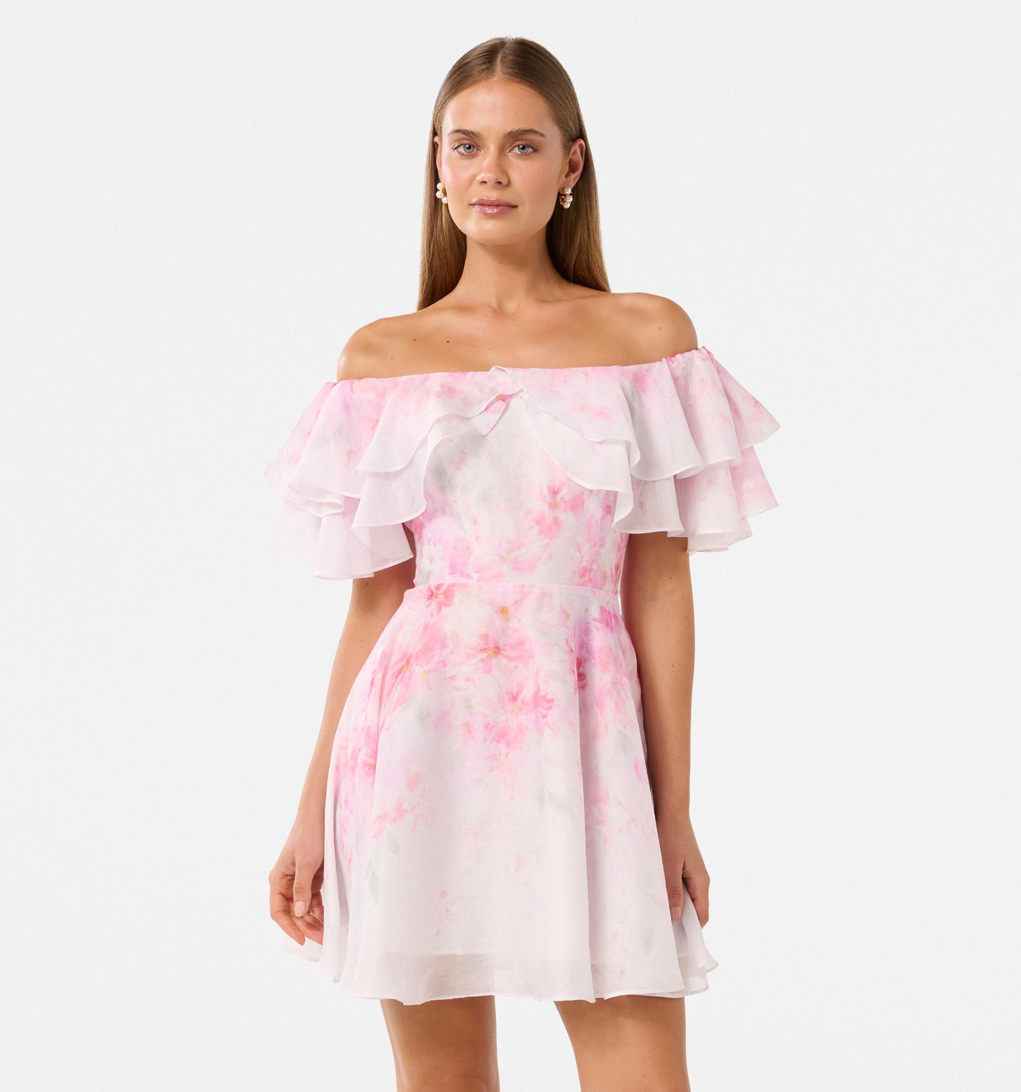 Ellie Ruffle Mini Dress