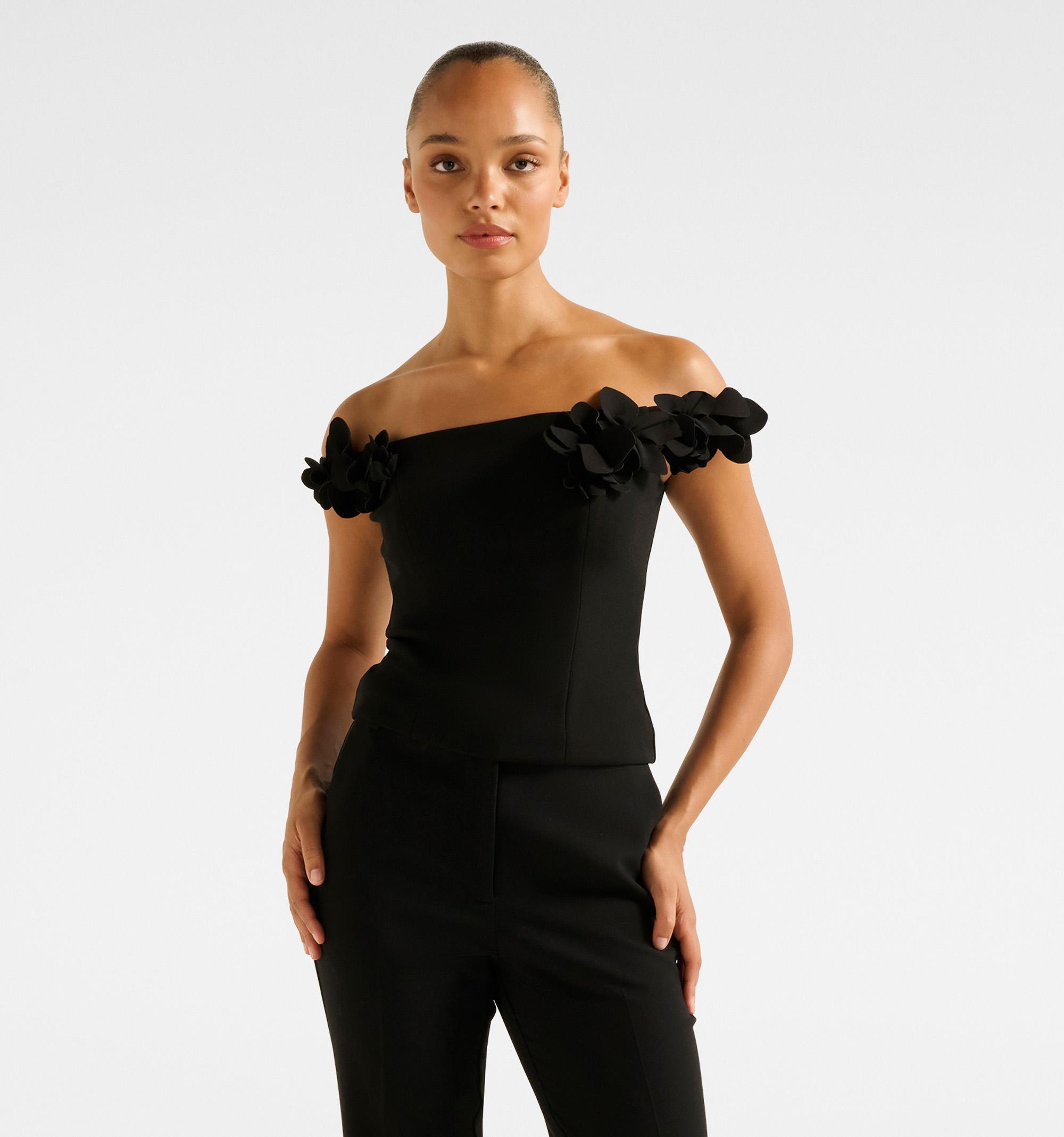 Faye Applique Bardot Top