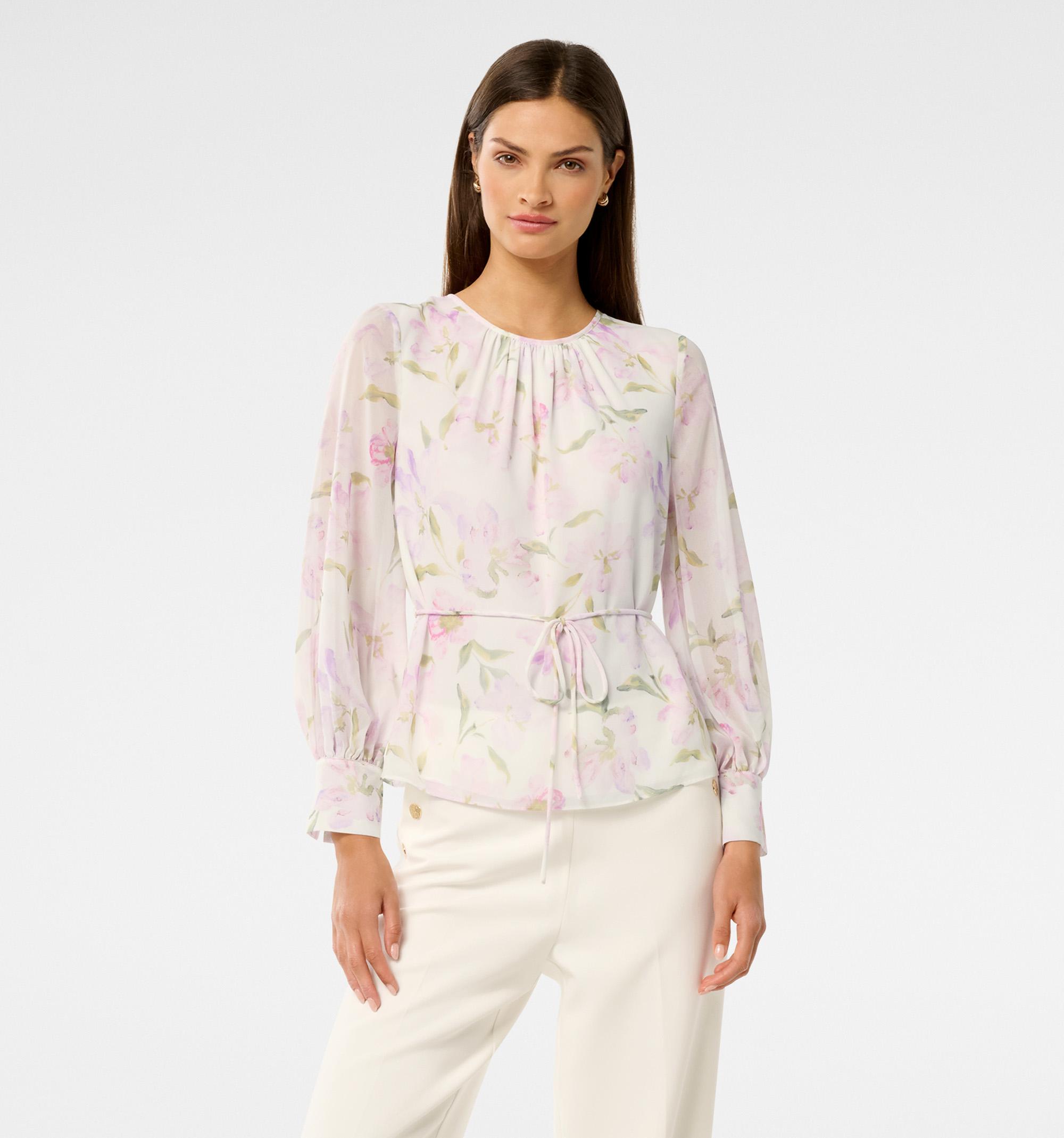 Isabella Sheer Printed Blouse