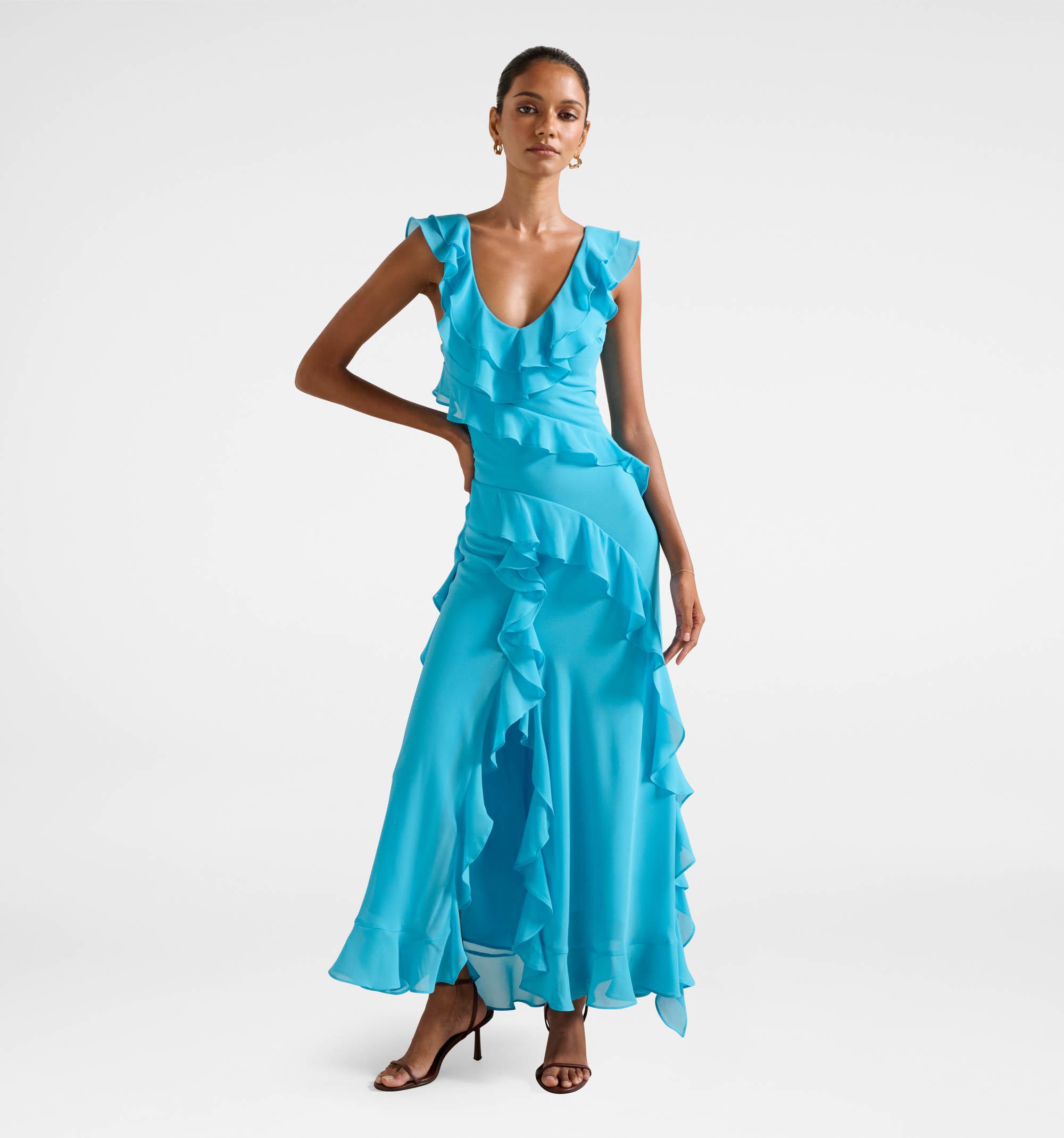 Olive Petite Ruffle Dress